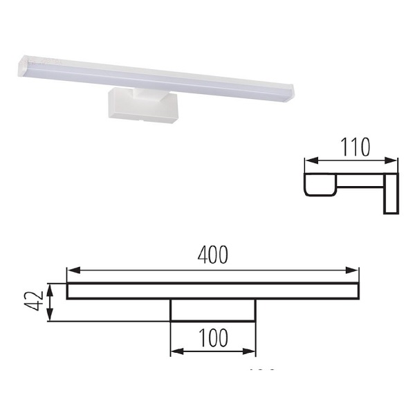Applique LED 4,8w per Tolettina